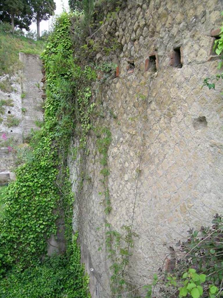 Ins Or II, 10, Herculaneum. May 2004. Looking towards upper south wall of rear room.
Photo courtesy of Nicolas Monteix.